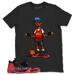 Mars Blackmon Graphic Tee, Shirt to Match Air Foamposite Stranger Things, Air Foamposite Unisex Blue Shirt