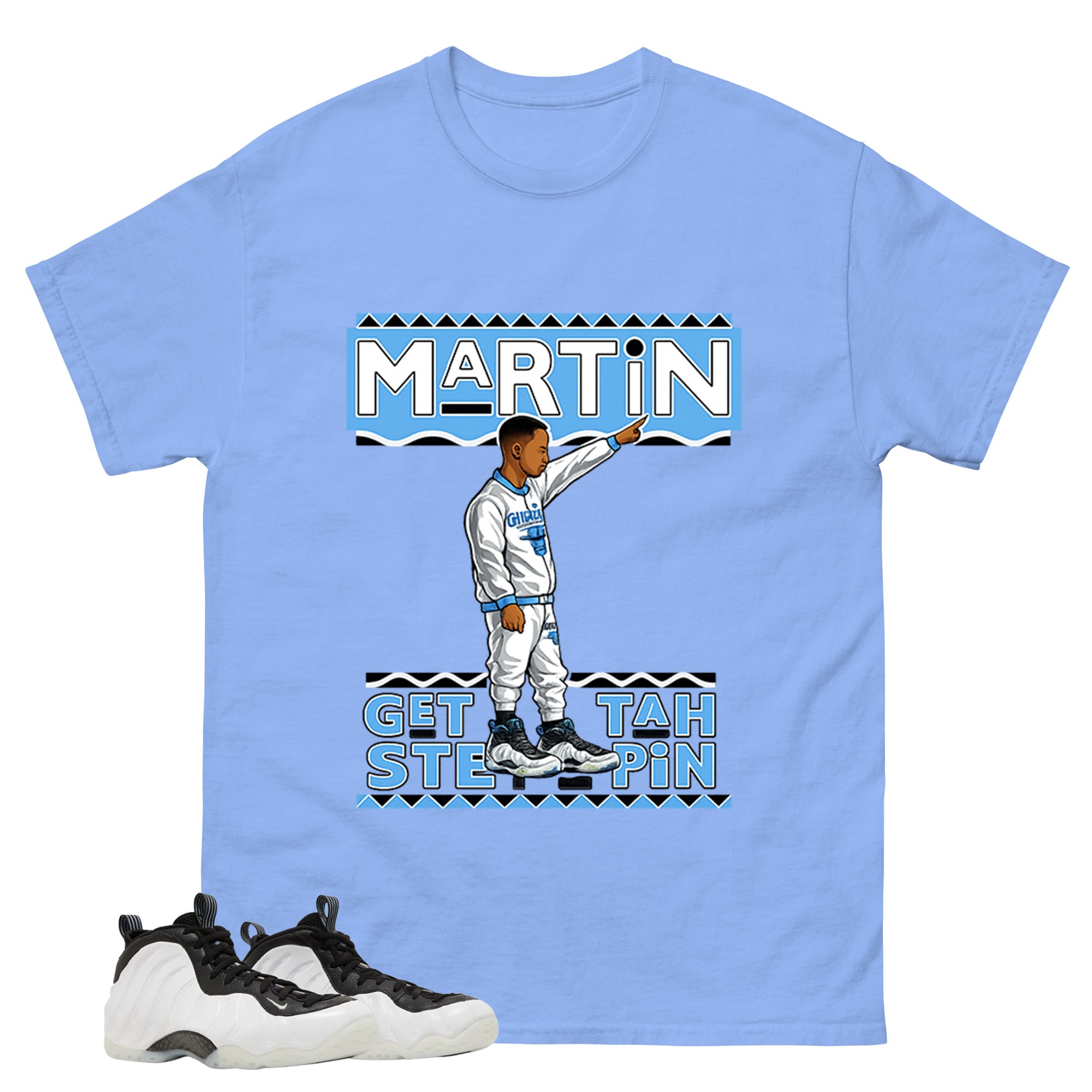 Martin Gettah Steppin Graphic Tee - Shirt to Match Air Foamposite One Penny