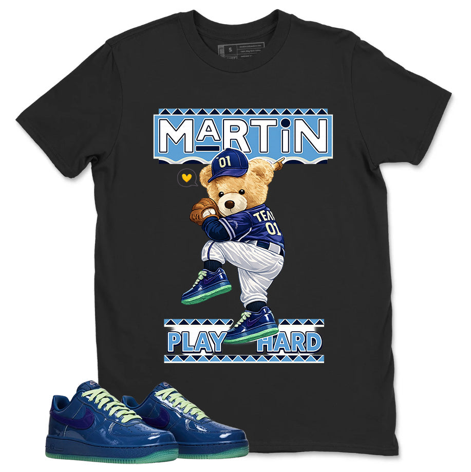 Martin Play Hard Graphic Tee, Shirt to Match Air Force 1 Mystic Navy, Air Force 1 Unisex Shirt
