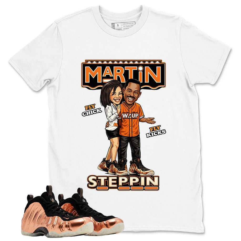 Martin Steppin Graphic Tee, Shirt to Match Air Foamposite One Copper, Air Foamposite Unisex Black Shirt