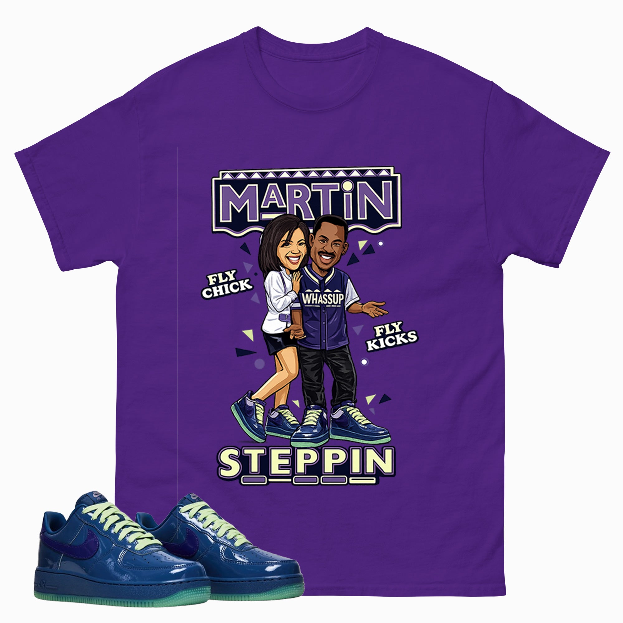Martin Steppin Graphic Tee, Shirt to Match Air Force 1 Mystic Navy, Air Force 1 Unisex Shirt