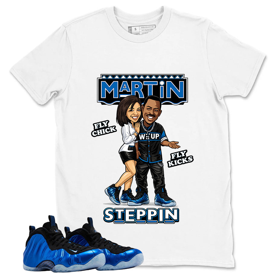 Martin Steppin Chick Shirt - Match Air Foamposite One Royal