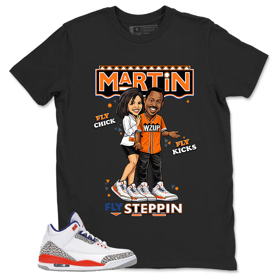 Martin Steppin Shirt - Match Blue Air Jordan 3 Knicks