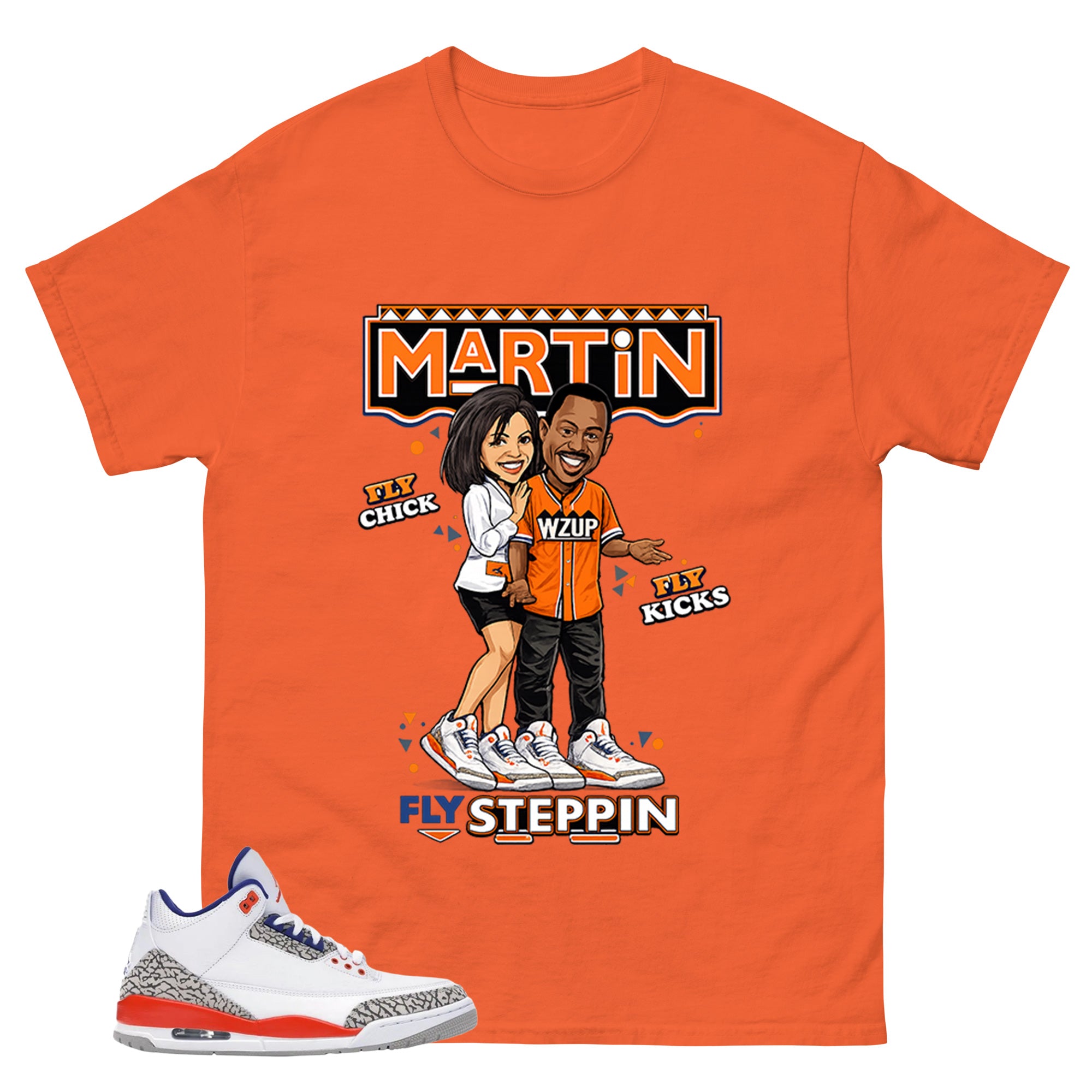 Martin Steppin Shirt - Match Blue Air Jordan 3 Knicks