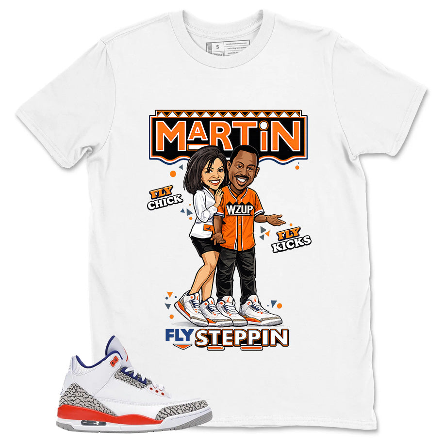 Martin Steppin Shirt - Match Blue Air Jordan 3 Knicks