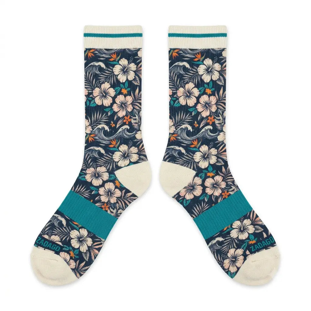 Maui Wowie Inspired Sneaker Match Socks – Dunk SB Skate Style Mid-Calf Crew Socks