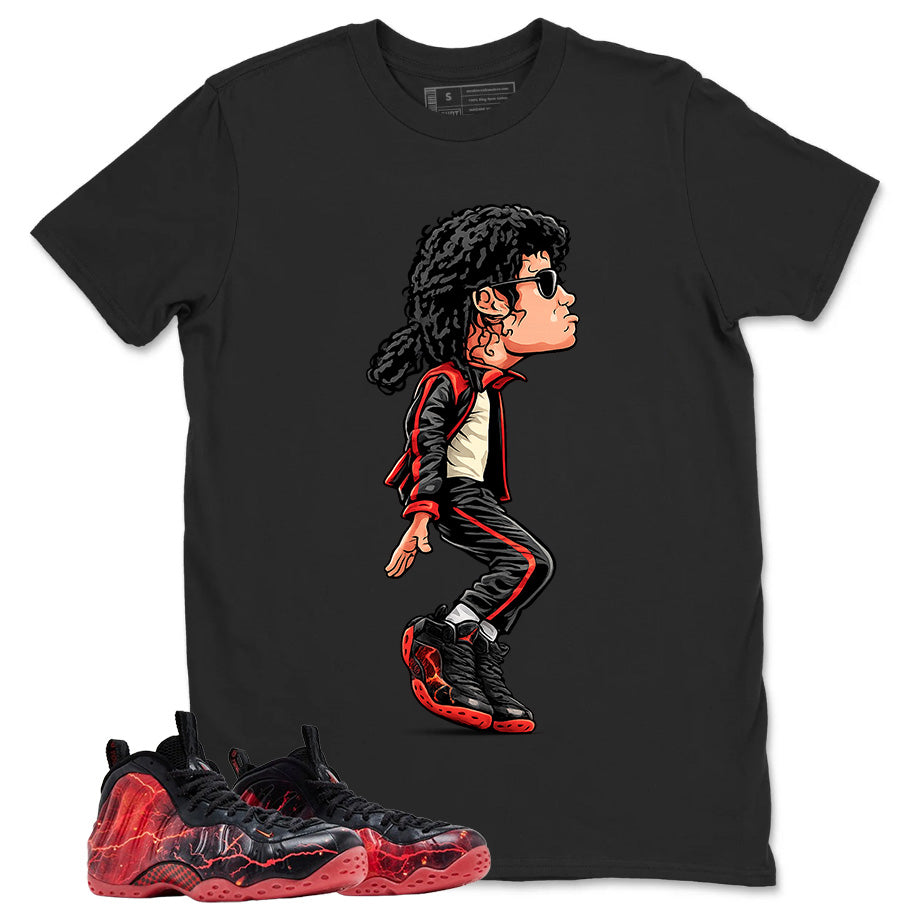 Micheal Jackson Tiptoe Graphic Tee, Shirt to Match Air Foamposite Stranger Things, Air Foamposite Unisex Blue Shirt