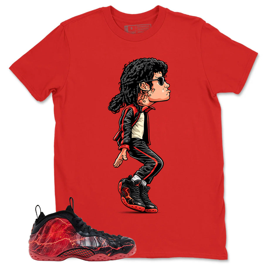 Micheal Jackson Tiptoe Graphic Tee, Shirt to Match Air Foamposite Stranger Things, Air Foamposite Unisex Blue Shirt