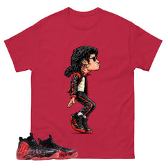 Micheal Jackson Tiptoe Graphic Tee, Shirt to Match Air Foamposite Stranger Things, Air Foamposite Unisex Blue Shirt