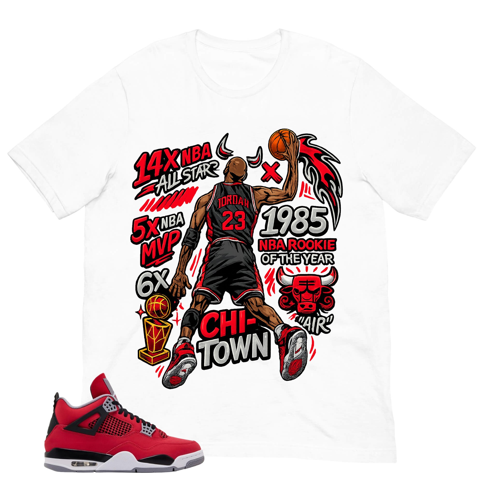 MJ 23 All Star Shirt - Match Air Jordan 4 Toro Bravo
