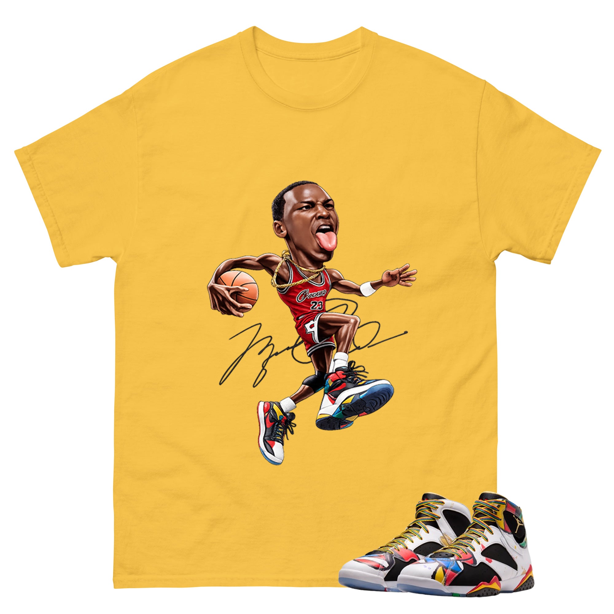 MJ Legend Graphic Tee, Shirt to Match Air Jordan 7 Miro, Air Jordan 7 Miro Unisex Shirt