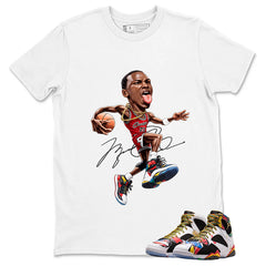 MJ Legend Graphic Tee, Shirt to Match Air Jordan 7 Miro, Air Jordan 7 Miro Unisex Shirt