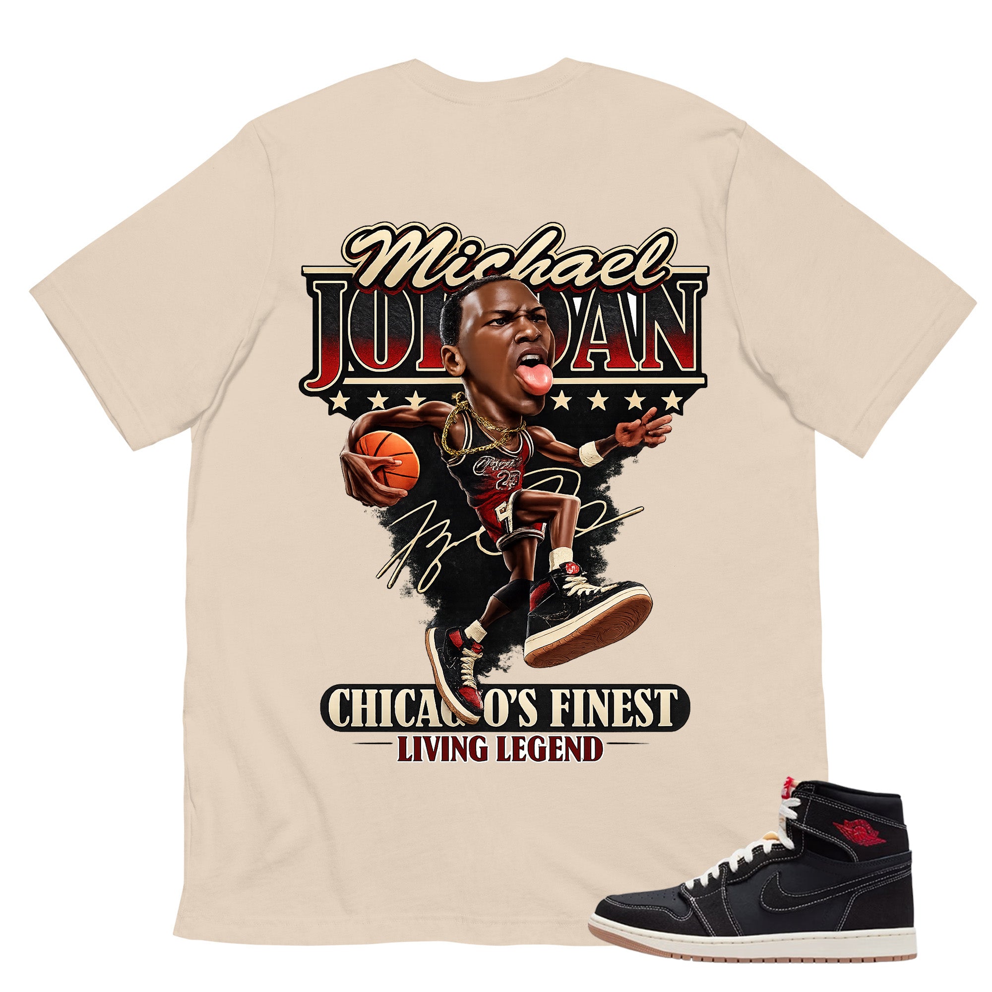MJ Living Legend Shirt - Match Air Jordan 1 Flight Club
