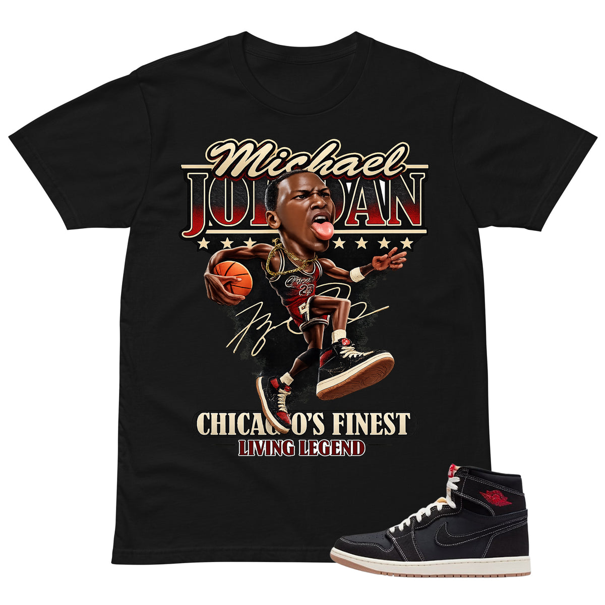 MJ Living Legend Shirt - Match Air Jordan 1 Flight Club