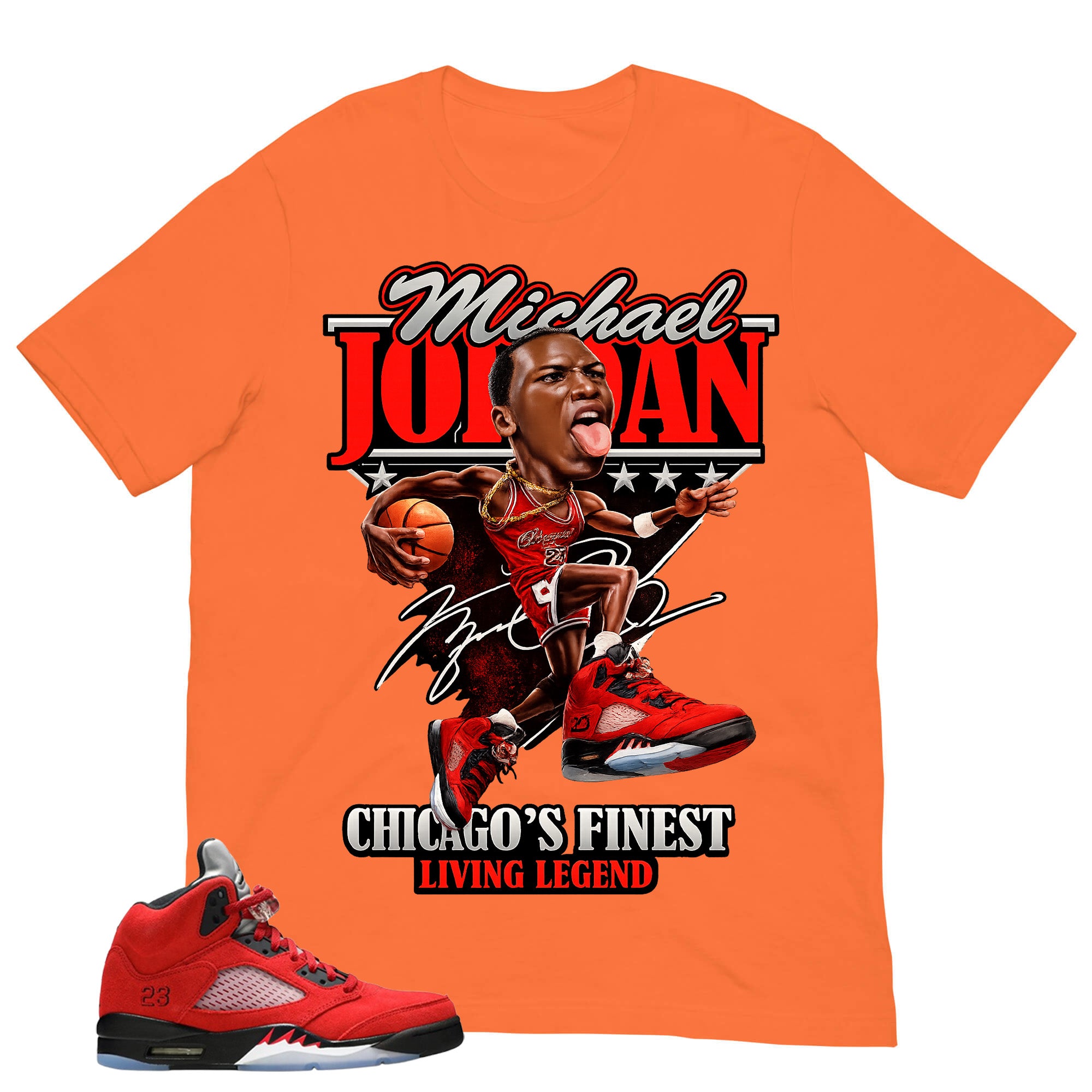MJ Living Legend Shirt - Match Air Jordan 5 Raging Bull