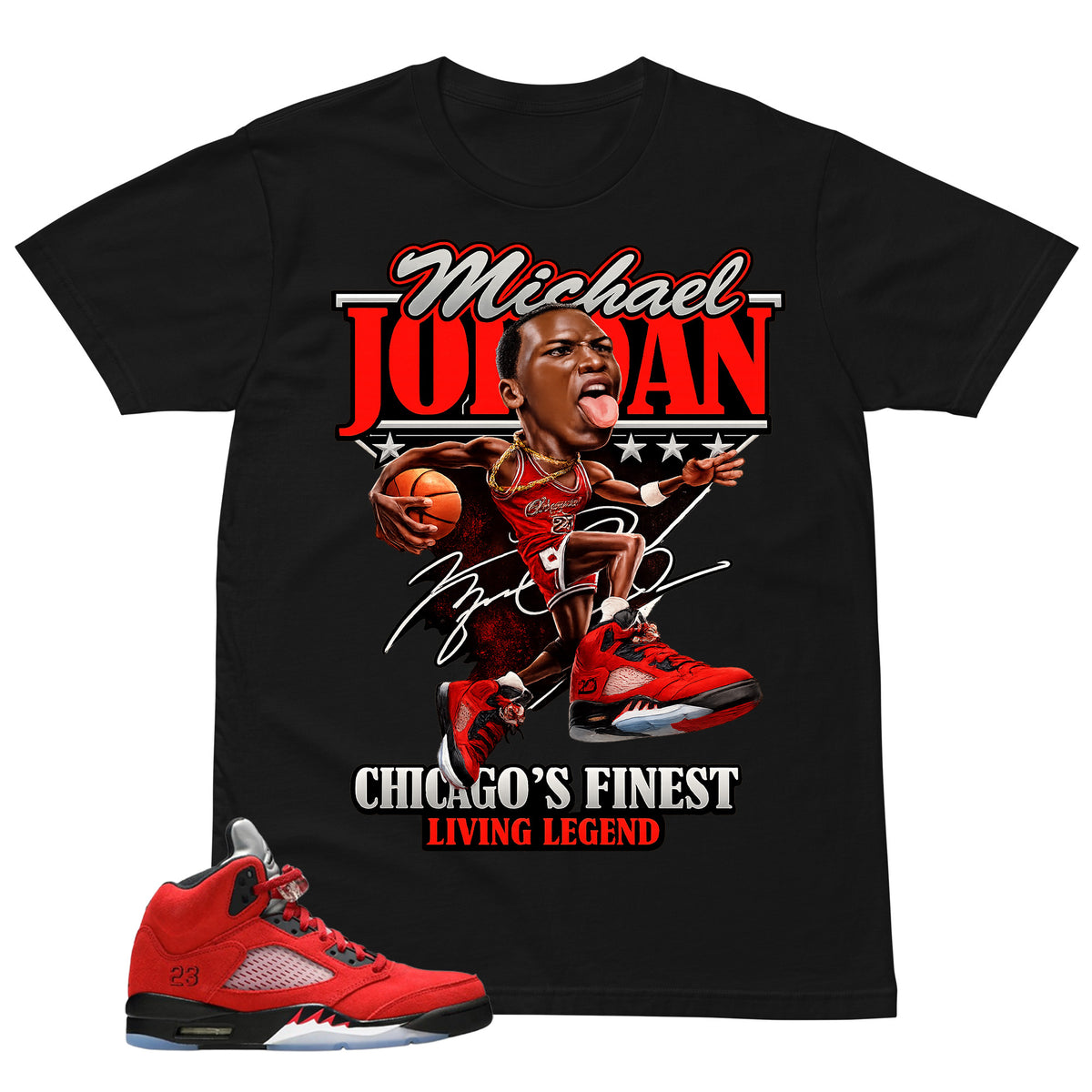 MJ Living Legend Shirt - Match Air Jordan 5 Raging Bull