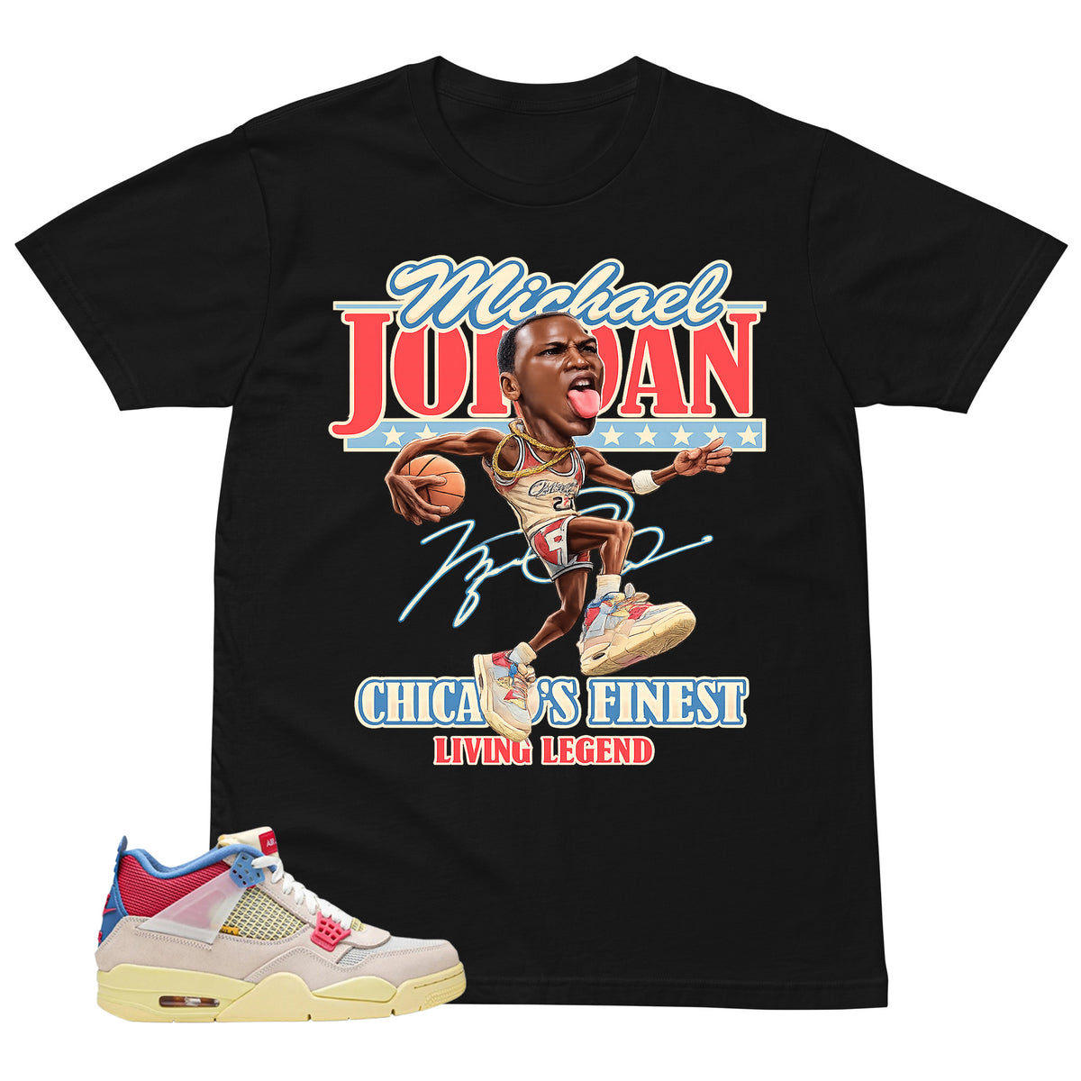 MJ Living Legend Shirt - Match Union LA x Air Jordan 4 Guava Ice