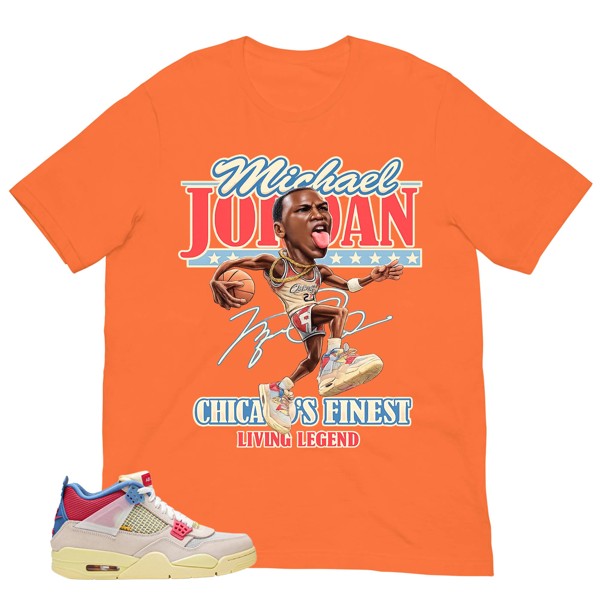 MJ Living Legend Shirt - Match Union LA x Air Jordan 4 Guava Ice
