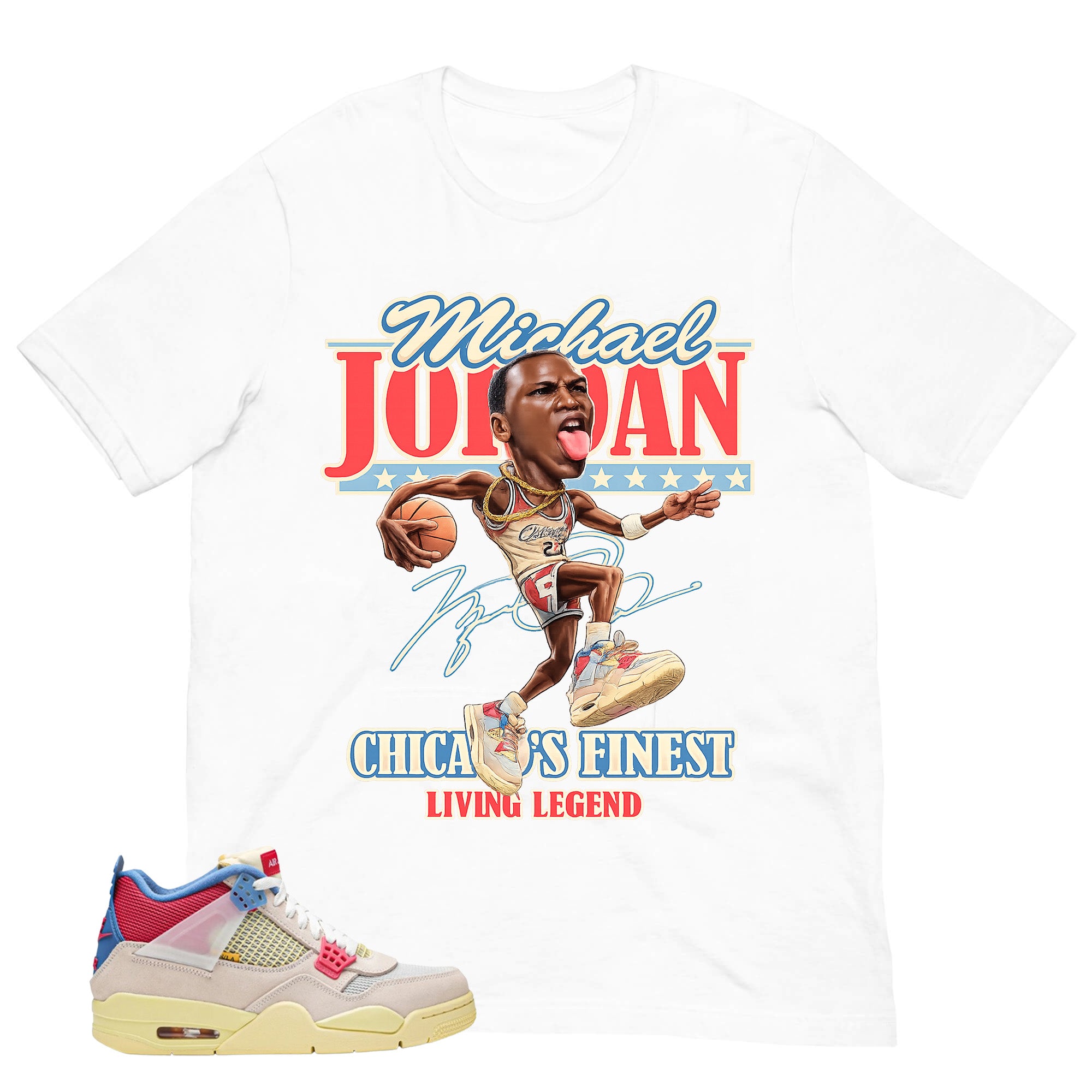 MJ Living Legend Shirt - Match Union LA x Air Jordan 4 Guava Ice