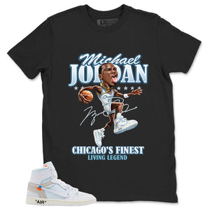 MJ Living Legend Shirt - Match Virgil Abloh x Air Jordan 1 Alaska