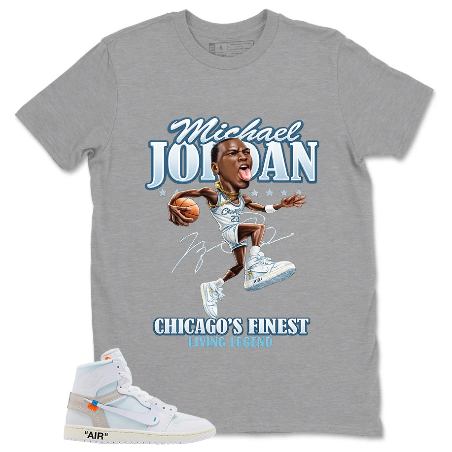 MJ Living Legend Shirt - Match Virgil Abloh x Air Jordan 1 Alaska