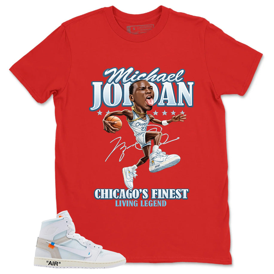 MJ Living Legend Shirt - Match Virgil Abloh x Air Jordan 1 Alaska