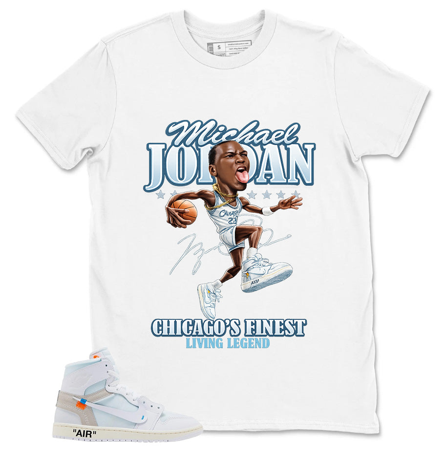 MJ Living Legend Shirt - Match Virgil Abloh x Air Jordan 1 Alaska