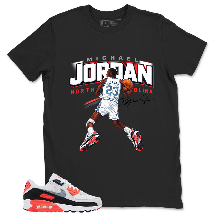 MJ North Carolina Shirt - Match Air Max 90 Infrared