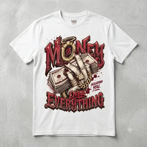Money Over Everything Graphic Tee - Shirt To Match Air Jordan 3 Bin23