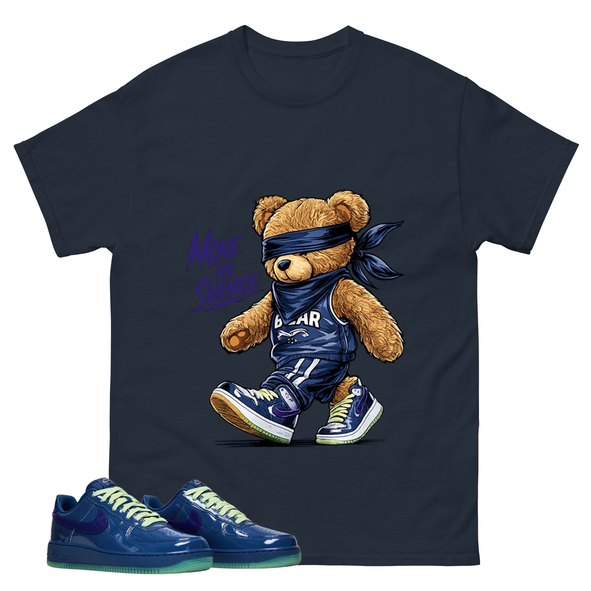 Move In Silence Graphic Tee, Shirt to Match Air Force 1 Mystic Navy, Air Force 1 Unisex Shirt