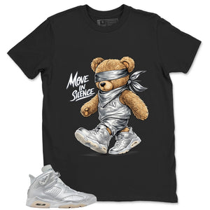 Move In Silence Shirt - Match Air Jordan 6 x Paris Saint-Germain Metallic Silver