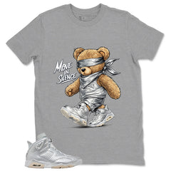 Move In Silence Shirt - Match Air Jordan 6 x Paris Saint-Germain Metallic Silver