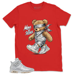 Move In Silence Shirt - Match Air Jordan 6 x Paris Saint-Germain Metallic Silver