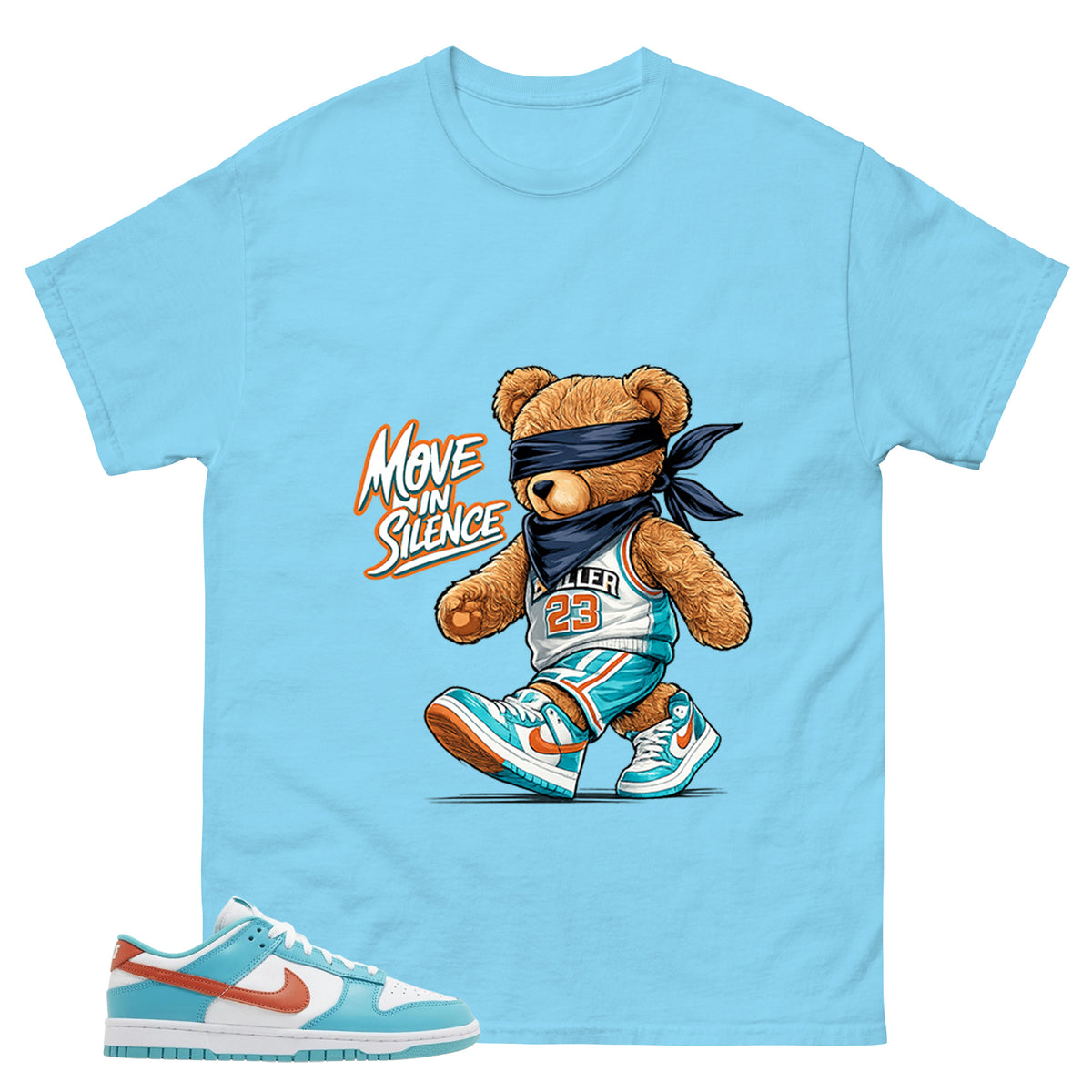 Move In Silence Shirt - Match Green Dunk Low Miami Dolphins