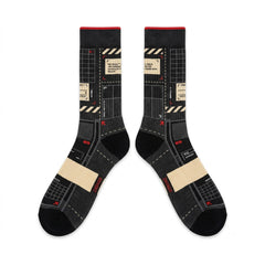 Muslin Socks – Off-White x Air Jordan 5 Inspired Mid-Calf Unisex Crew Socks