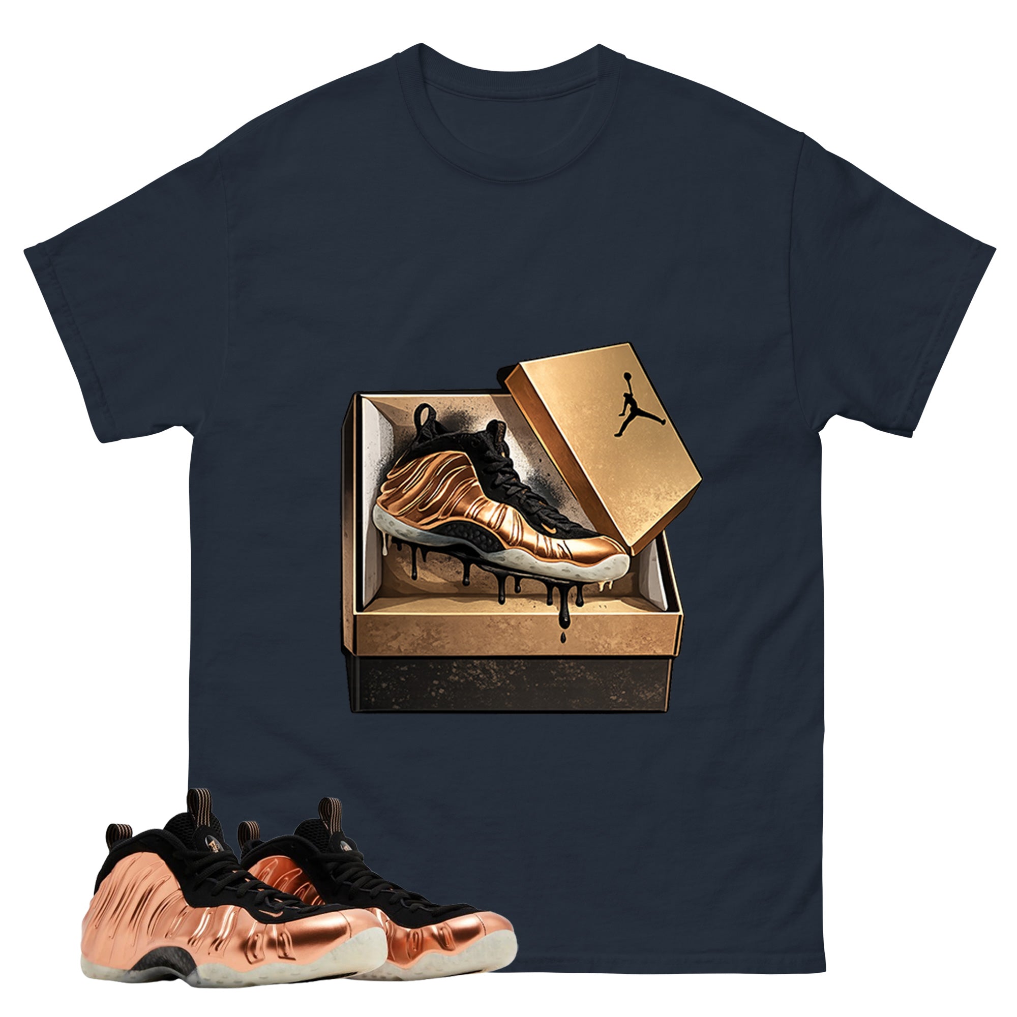 Martin Steppin Graphic Tee, Shirt to Match Air Foamposite One Copper, Air Foamposite Unisex Black Shirt
