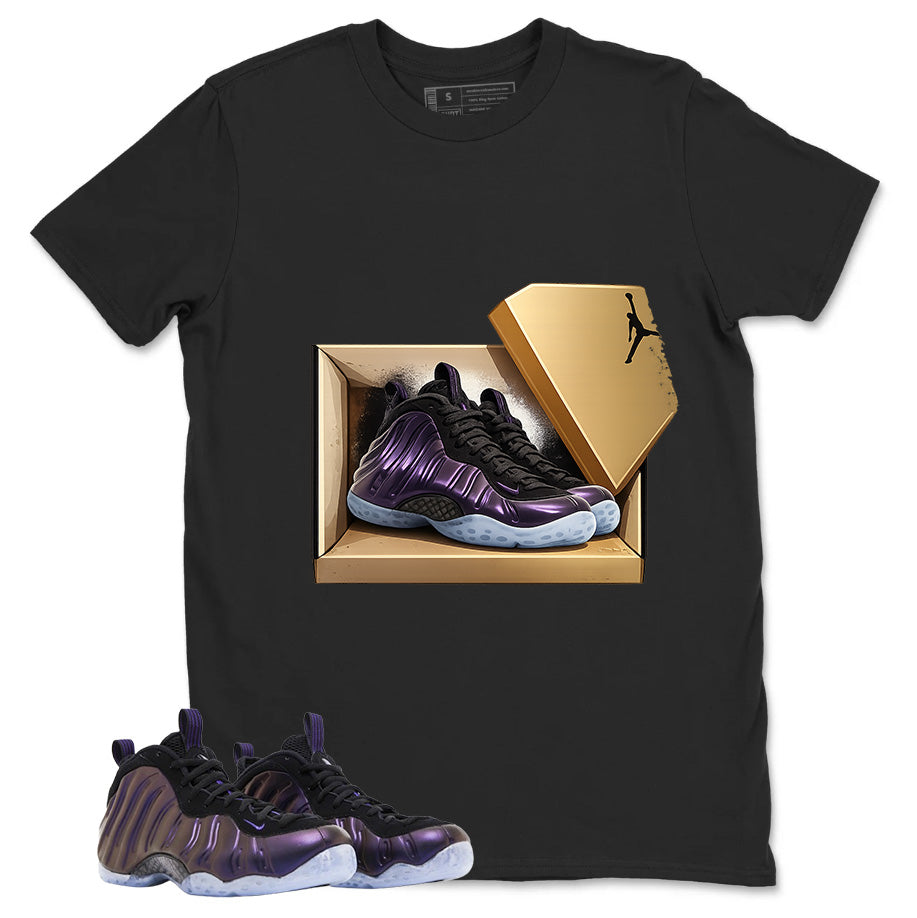 New Kicks Graphic Tee, Shirt to Match Air Foamposite One Eggplant, Air Foamposite Unisex Purple Shirt