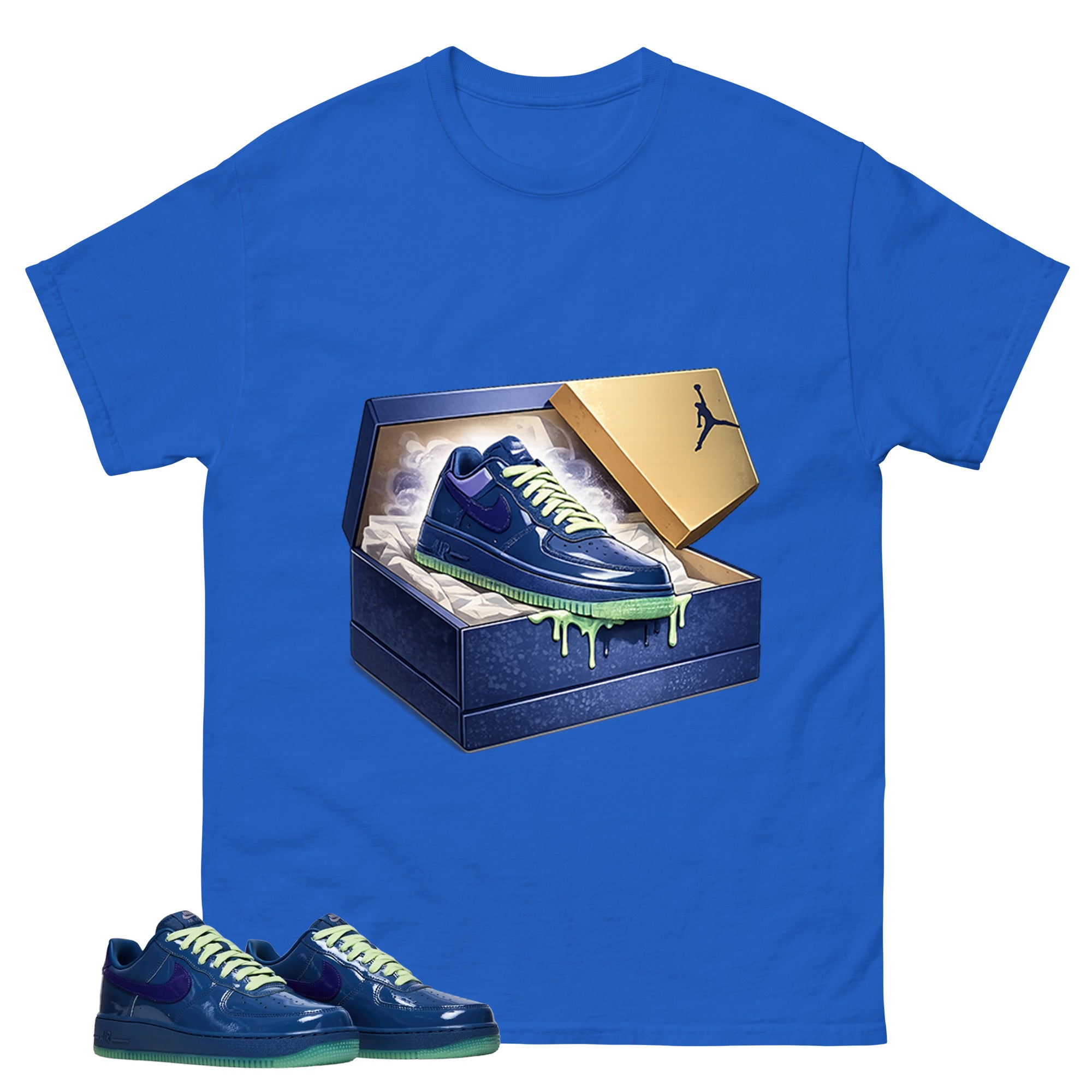 New Kicks Graphic Tee, Shirt to Match Air Force 1 Mystic Navy, Air Force 1 Unisex Shirt