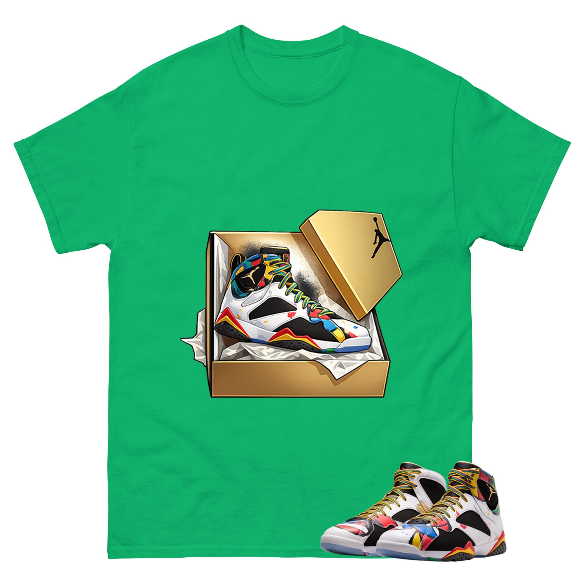 New Kicks Graphic Tee, Shirt to Match Air Jordan 7 Miro, Air Jordan 7 Miro Unisex Shirt