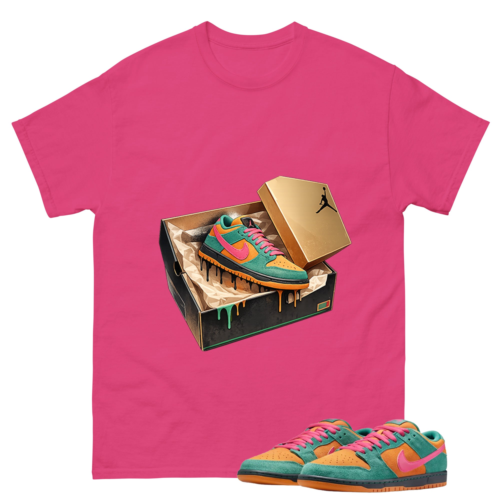 New Kicks Graphic Tee, Shirt to Match SB Dunk Green Noise, SB Dunk Green Noise Watermelon Unisex Shirt