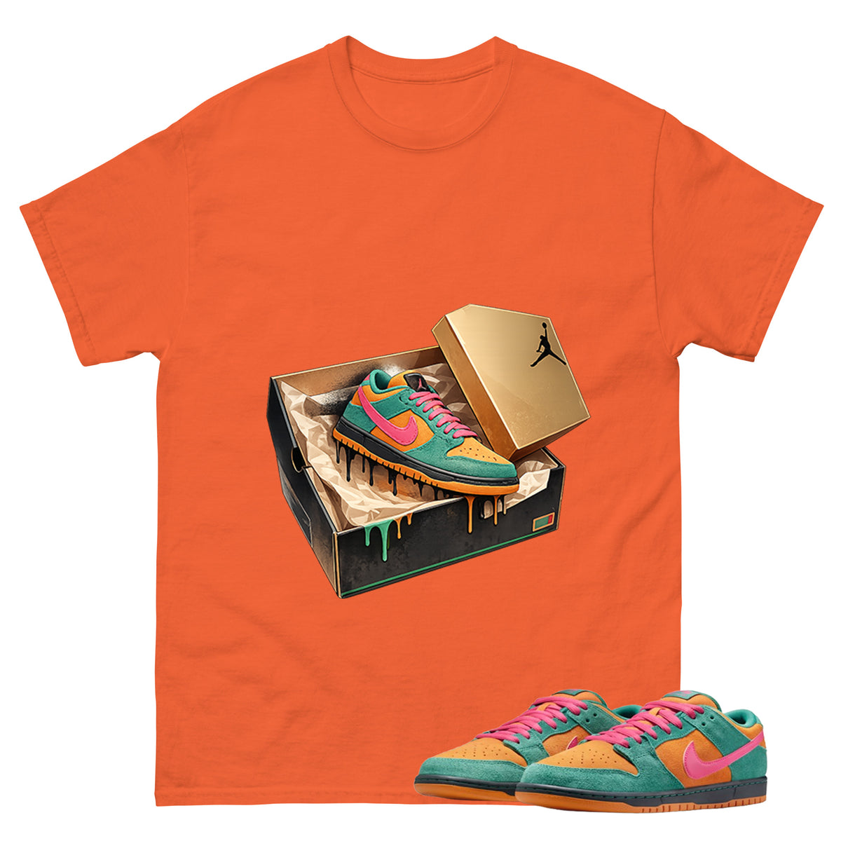 New Kicks Graphic Tee, Shirt to Match SB Dunk Green Noise, SB Dunk Green Noise Watermelon Unisex Shirt