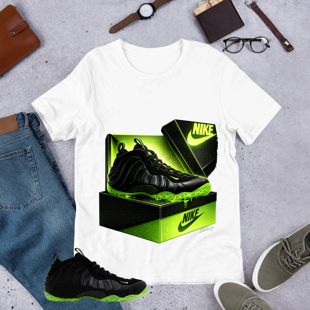 New Kicks Shirt - Match Air Foamposite One Black Volt