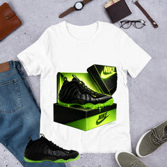 New Kicks Shirt - Match Air Foamposite One Black Volt