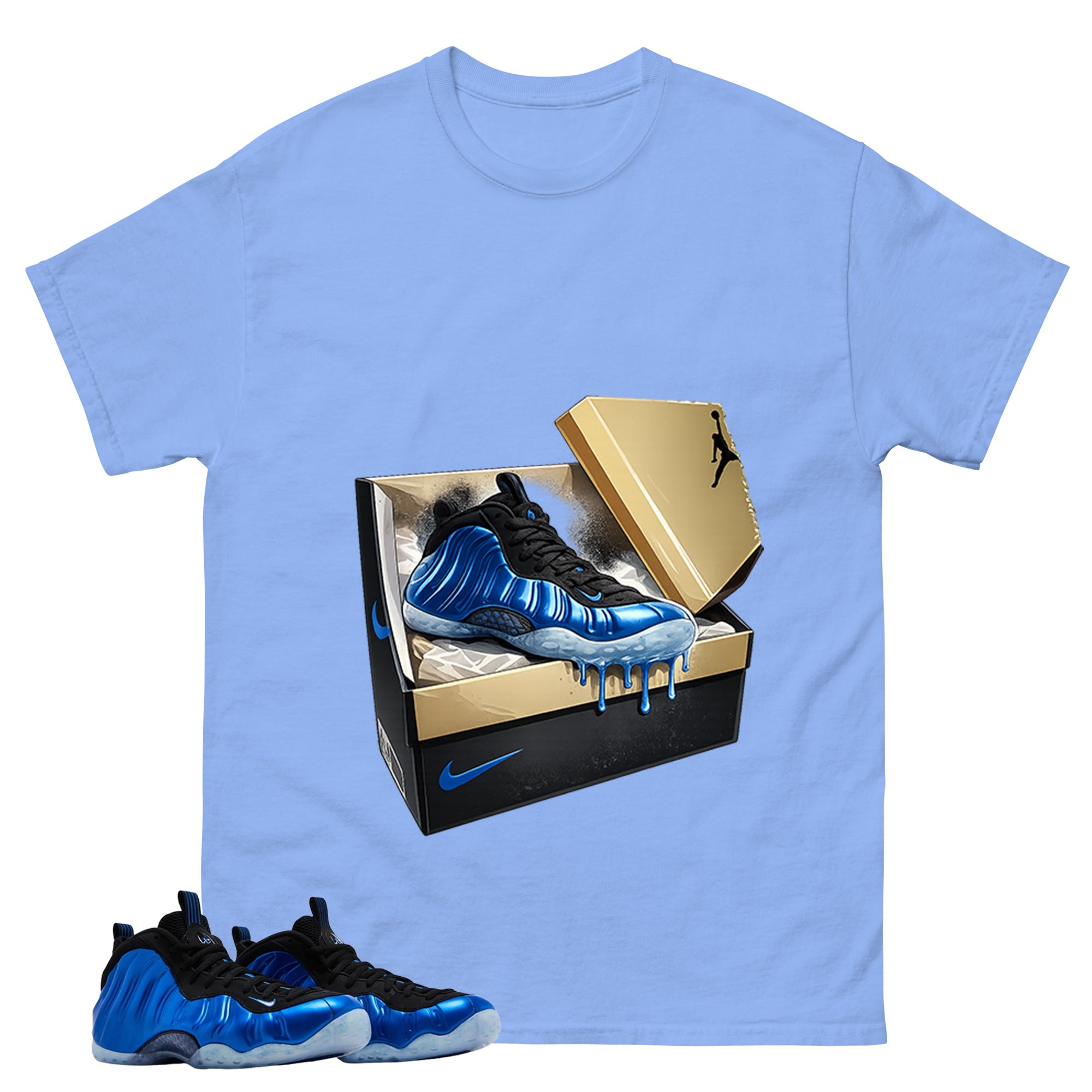 Martin Steppin Shirt - Match Air Foamposite One Royal