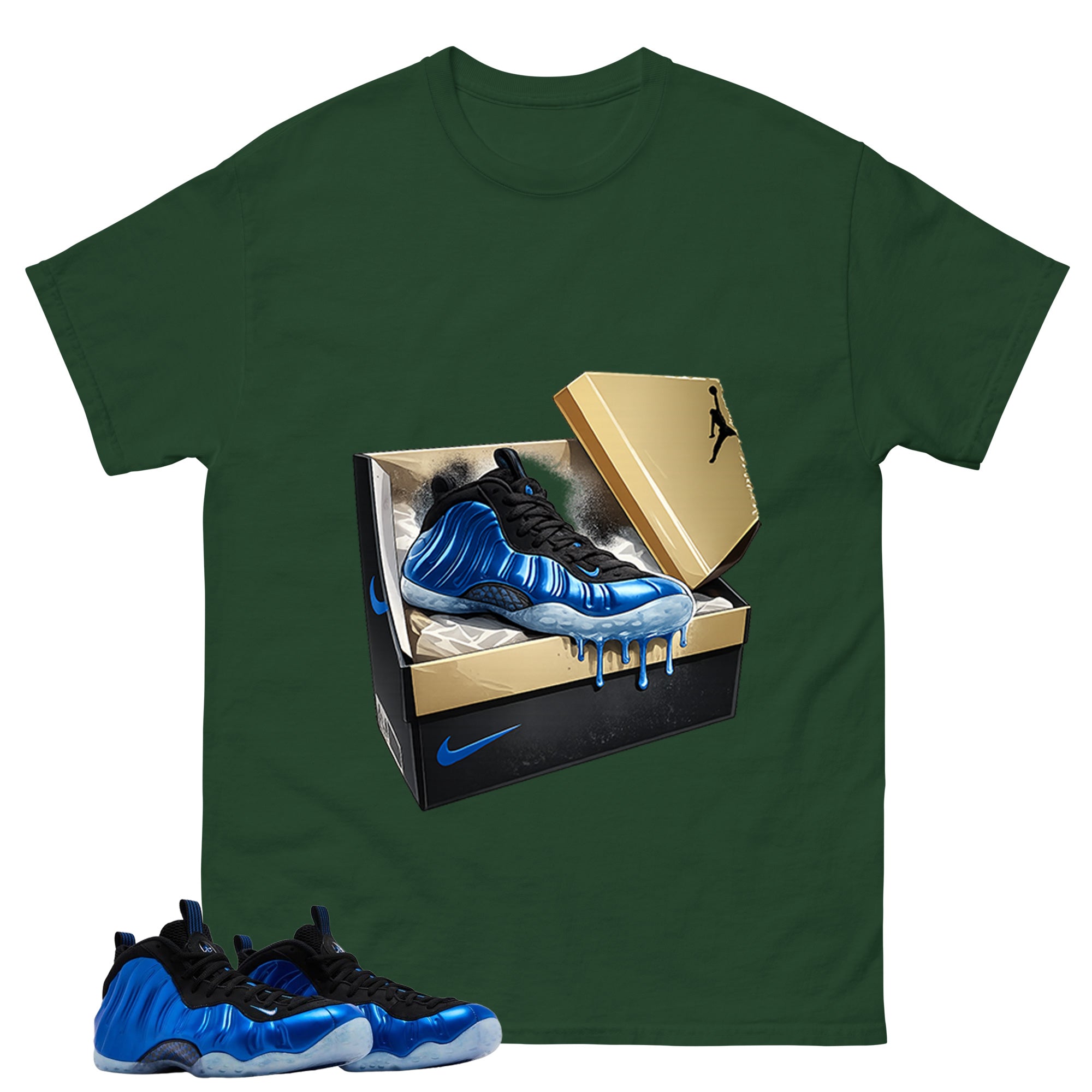 Martin Steppin Shirt - Match Air Foamposite One Royal