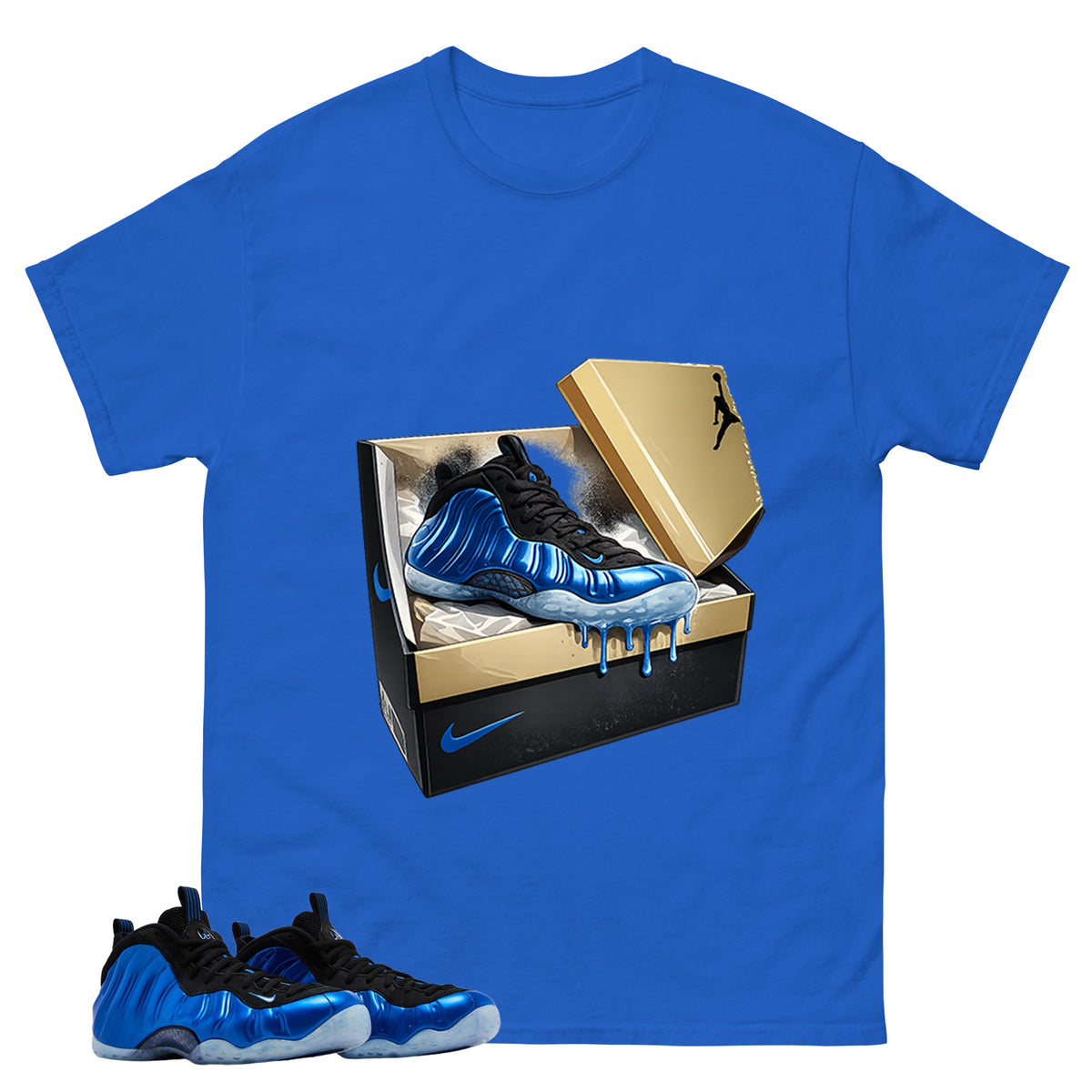 Martin Steppin Shirt - Match Air Foamposite One Royal