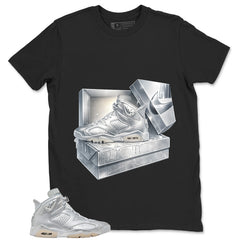 New Kicks Shirt - Match Air Jordan 6 x Paris Saint-Germain Metallic Silver