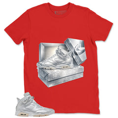 New Kicks Shirt - Match Air Jordan 6 x Paris Saint-Germain Metallic Silver