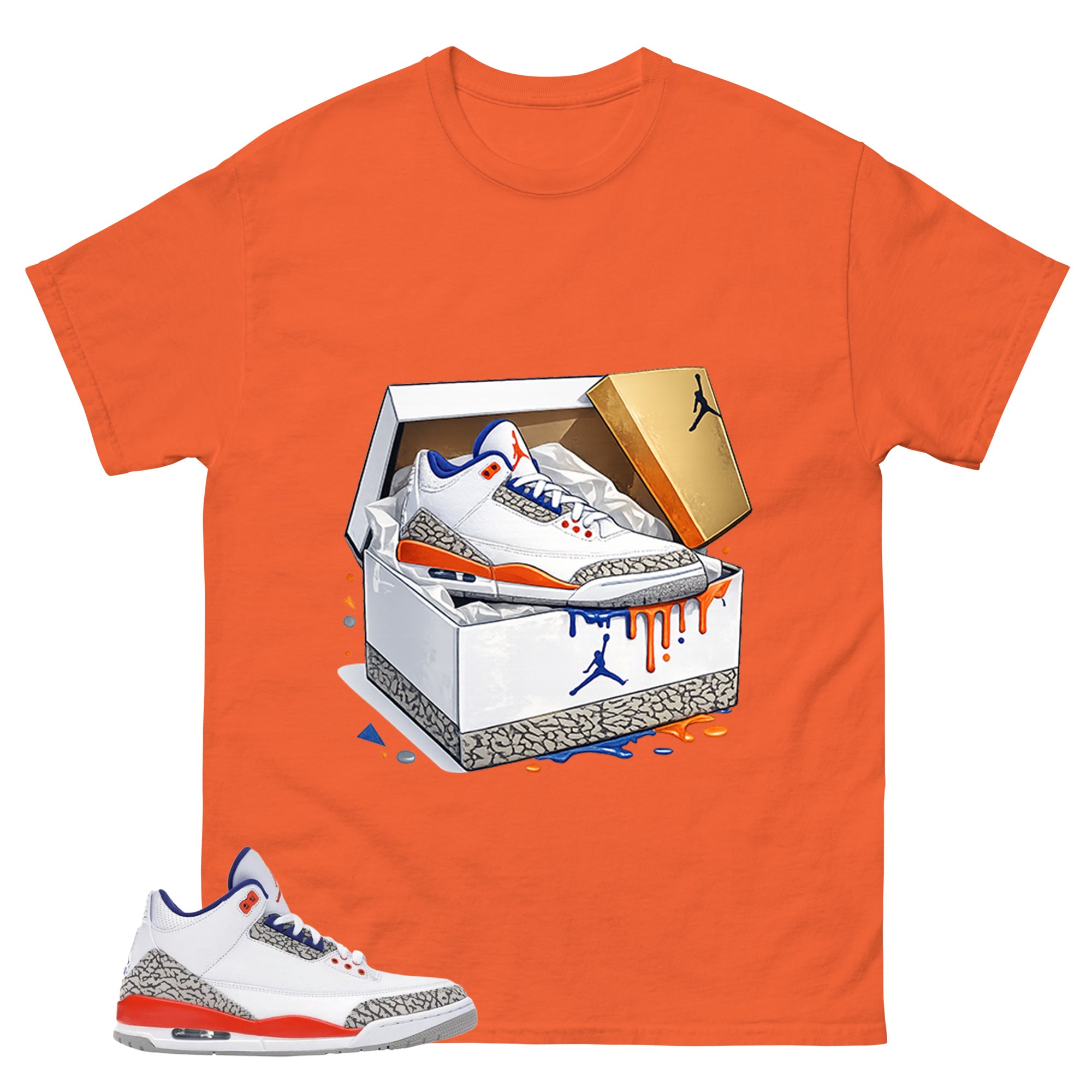 New Kicks Shirt - Match Blue Air Jordan 3 Knicks