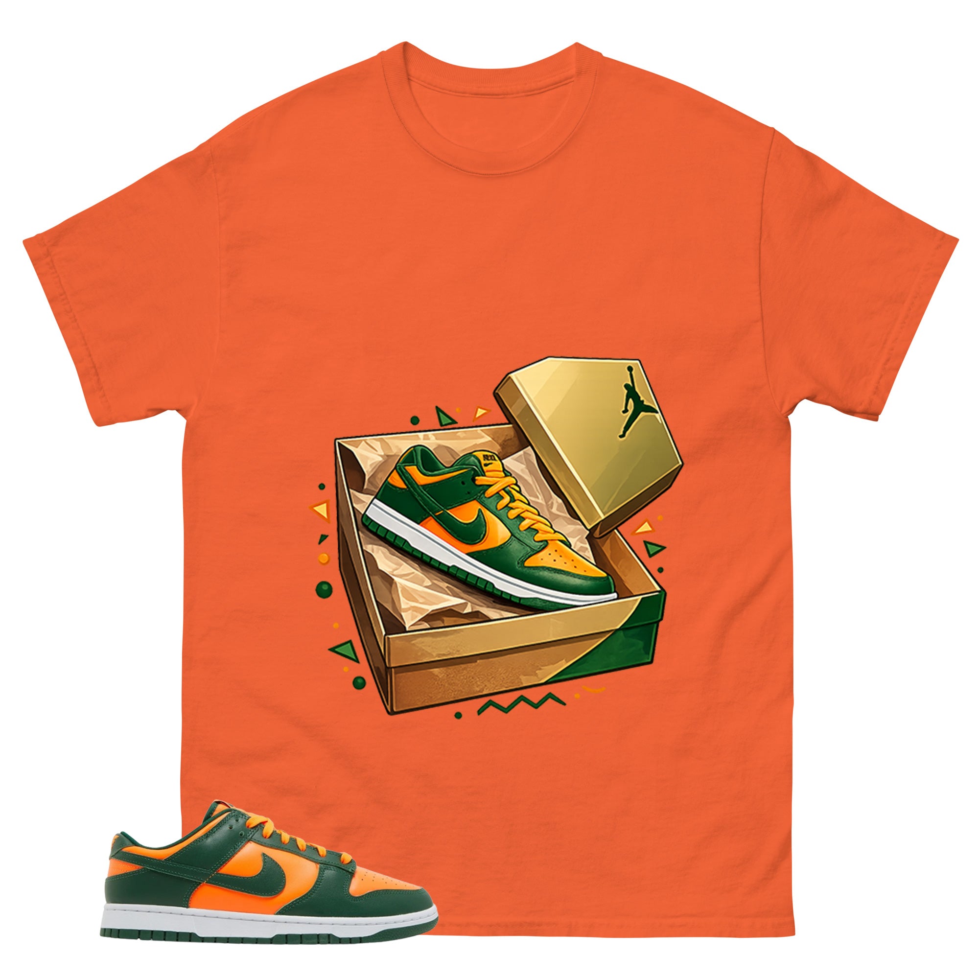 New Kicks Shirt - Match Green Dunk Low Miami Hurricanes